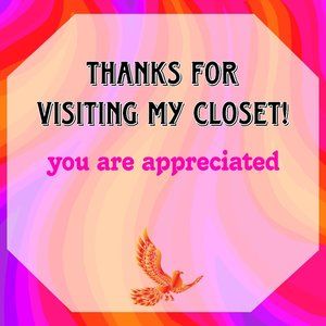 Thanks for Visiting My Closet!